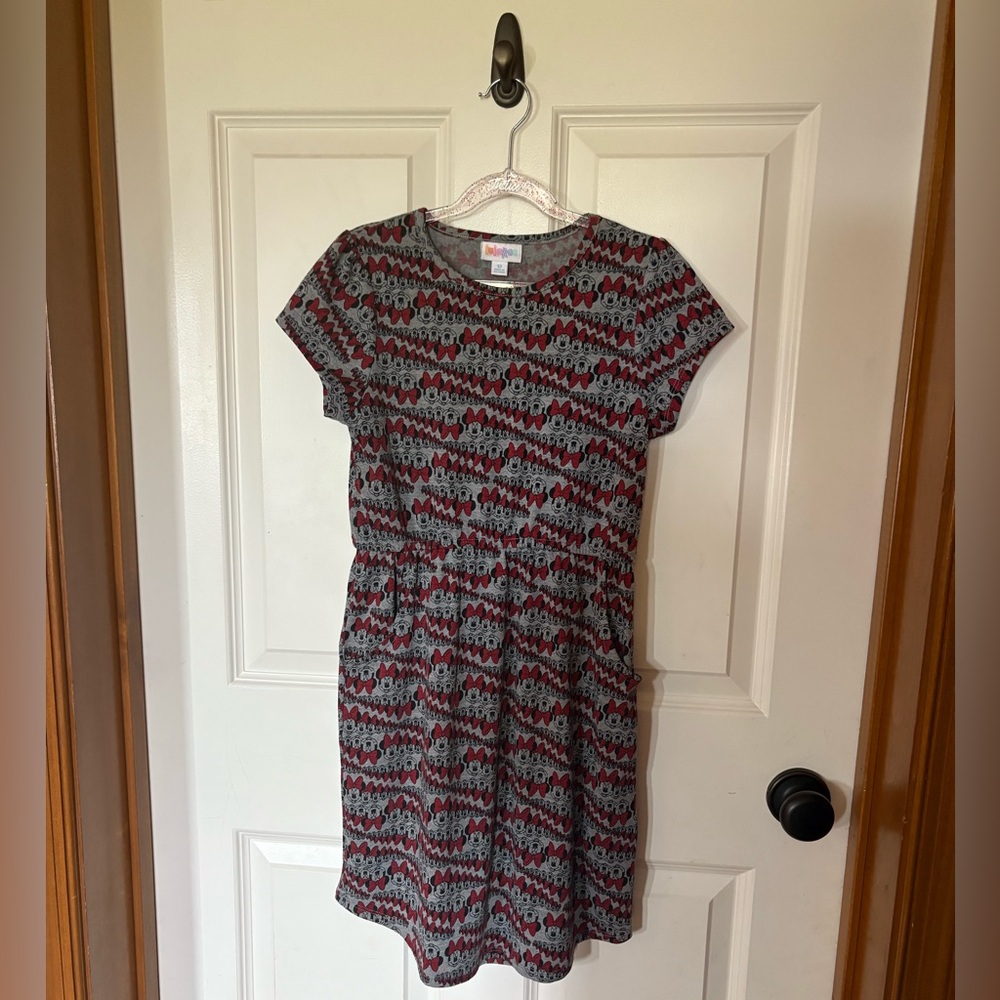 Lularoe Mae Dress Minnie Mouse print size 12